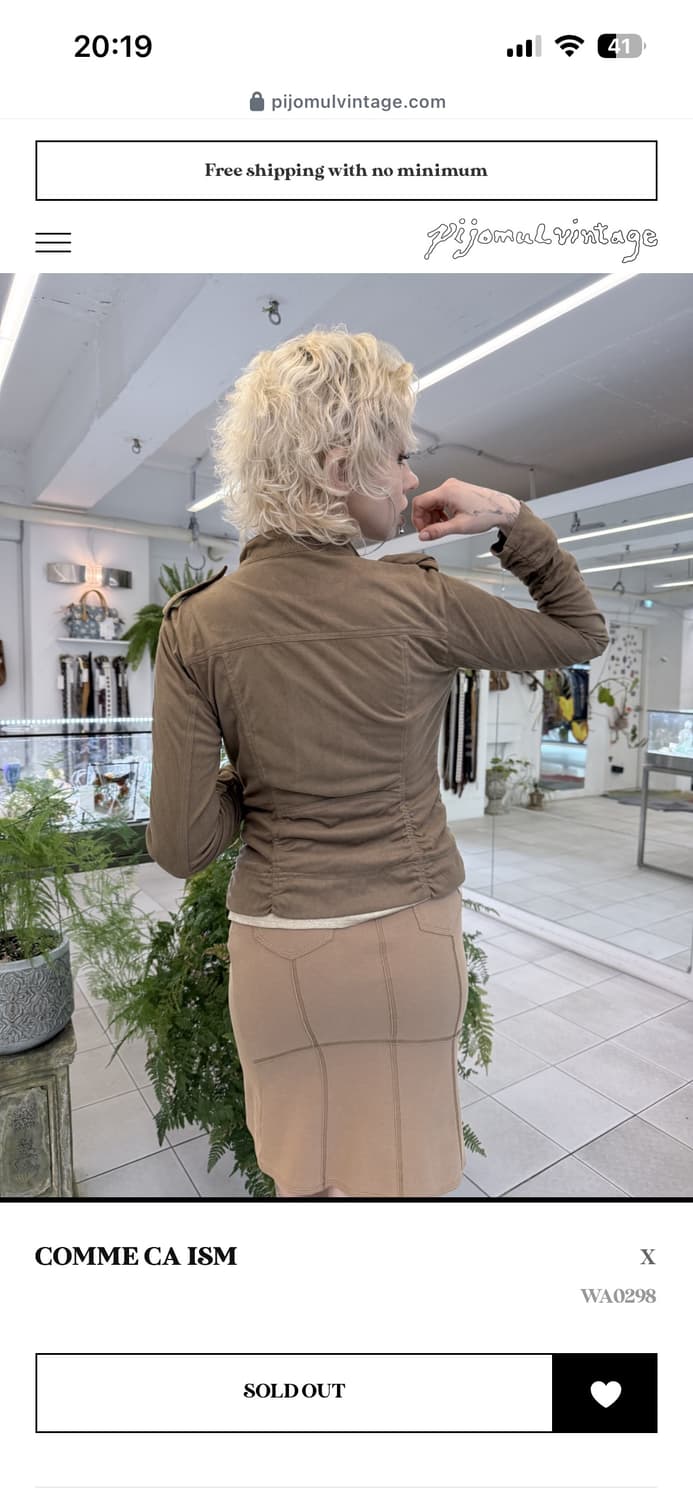 피조물  COMME CA ISM 사선 셔링 자켓 상품이미지3