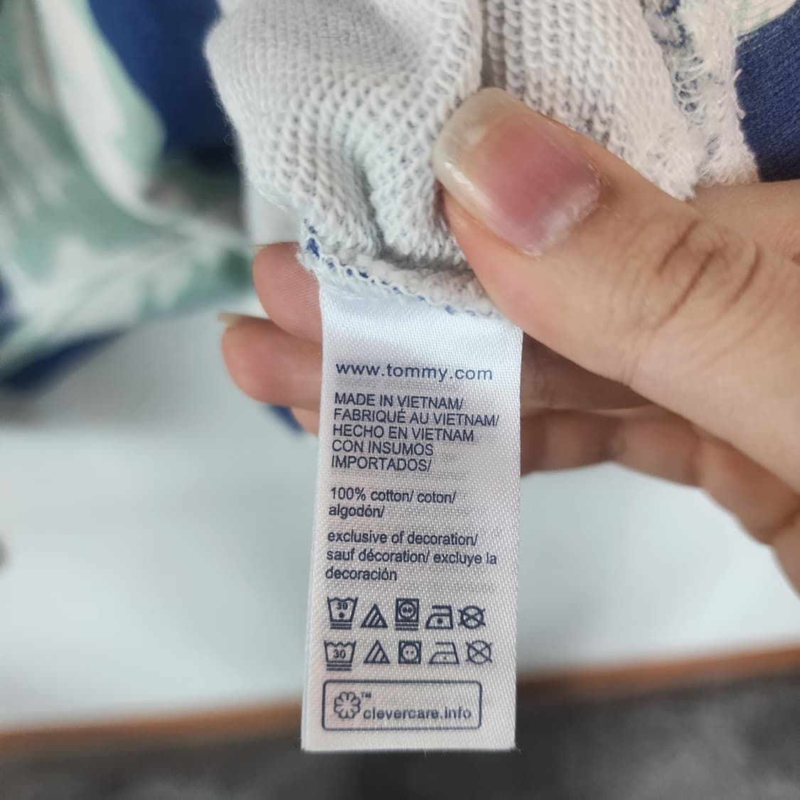 타미힐피거 블루 플라워 후드티 상품이미지5