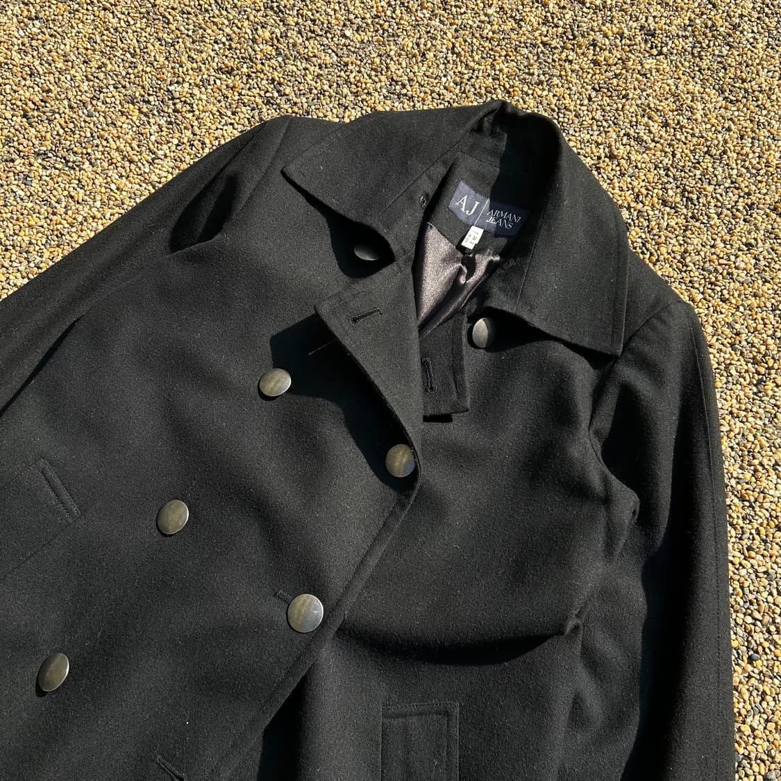 아르마니 진스(armani jeans) 블랙 코트 상품이미지2