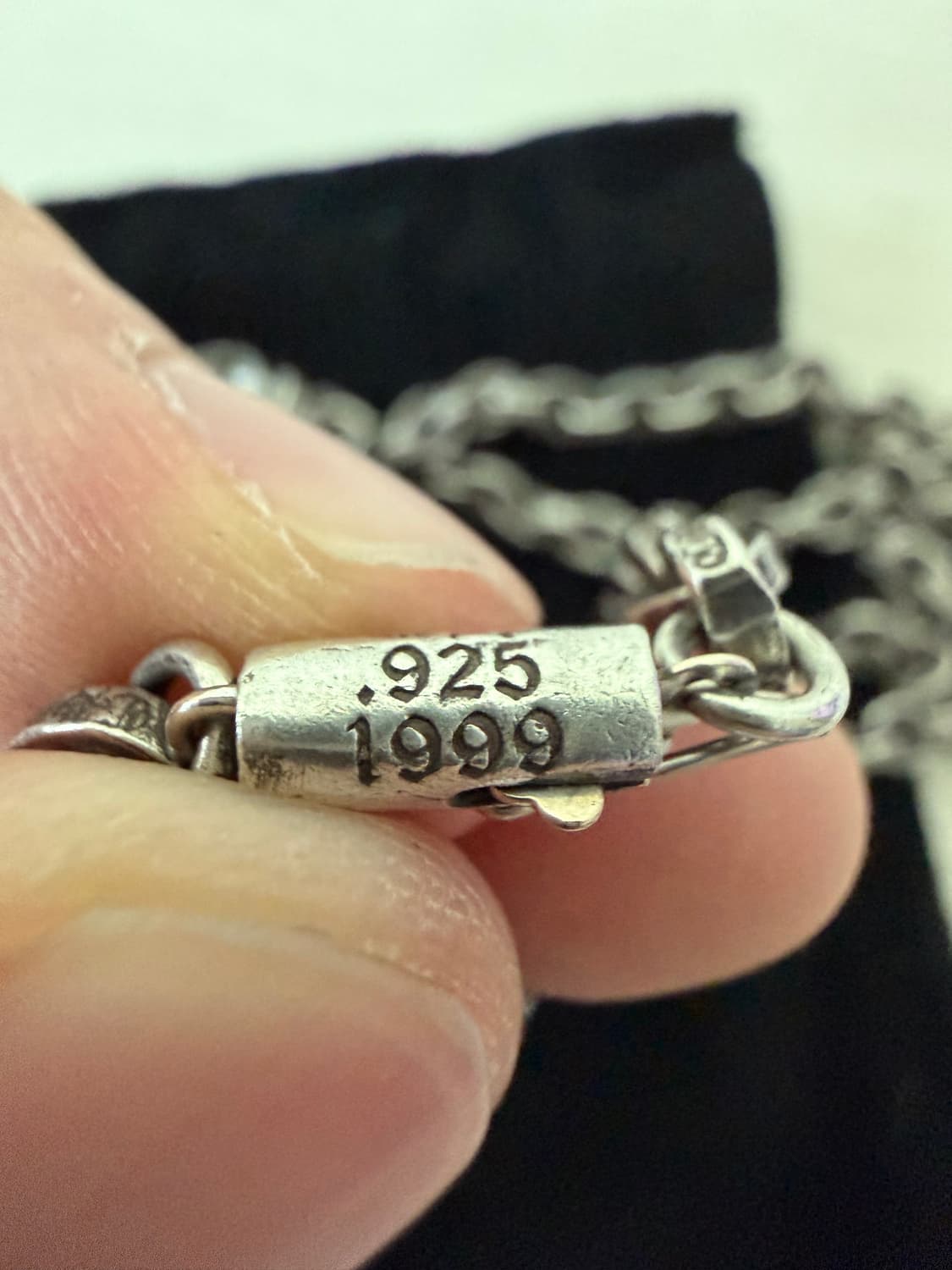 크롬하츠 스몰 크로스 페이퍼체인 일체형 상품이미지7