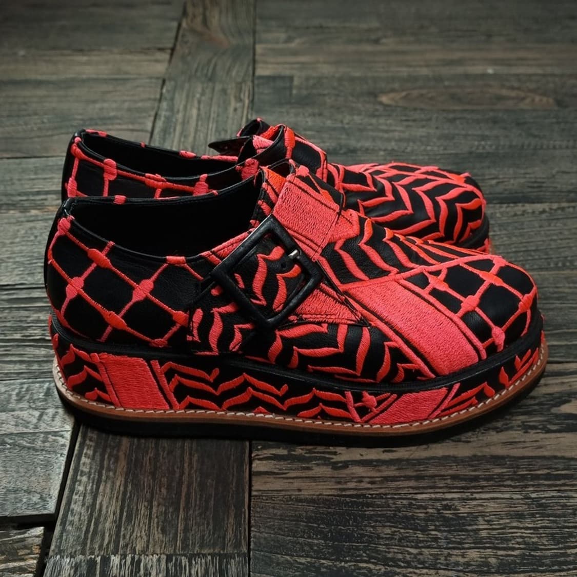 [빈티지] 펑크 플랫폼 통굽 레더 슈즈 M17101 상품이미지5