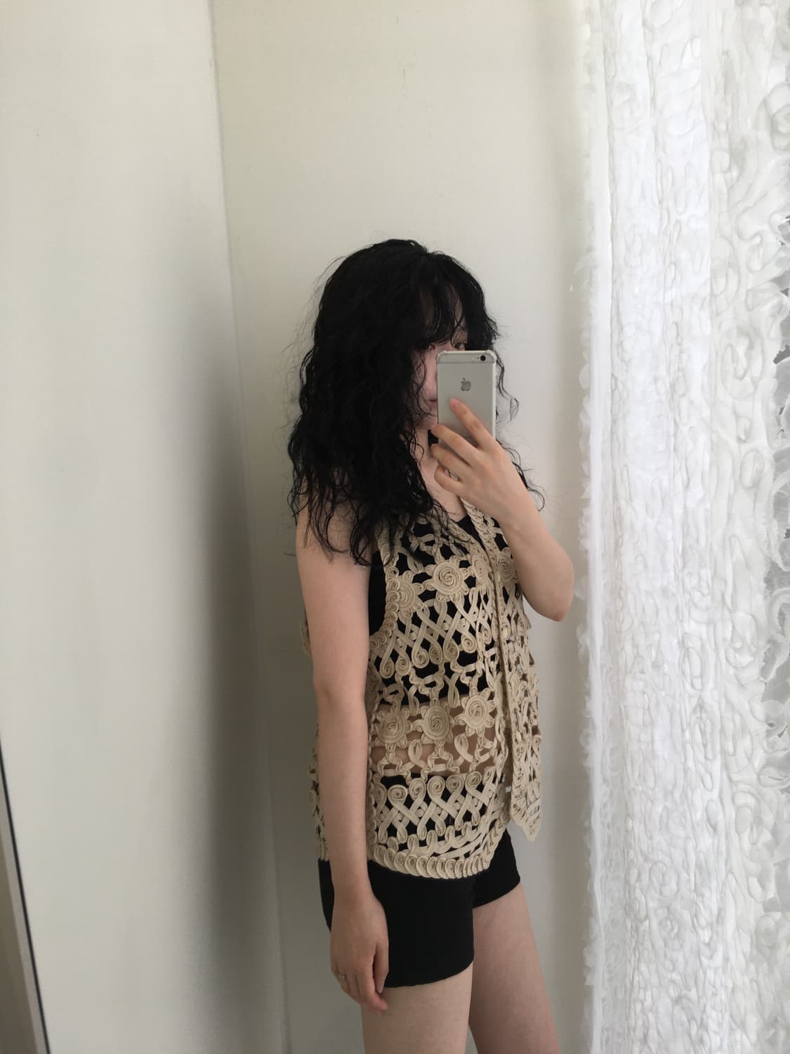 crochet button vest 상품이미지3