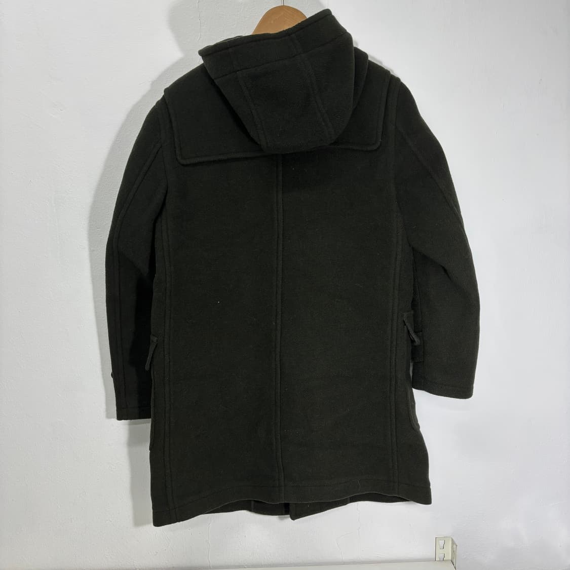 100 M 유니클로 딥브라운 울 후드더플코트 떡볶이코트 상품이미지2