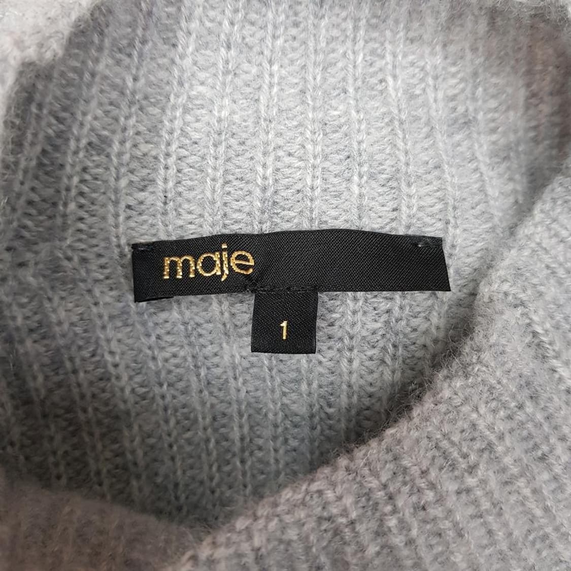 마쥬 MAJE 100 캐시미어 하이넥 니트 1사이즈 상품이미지5