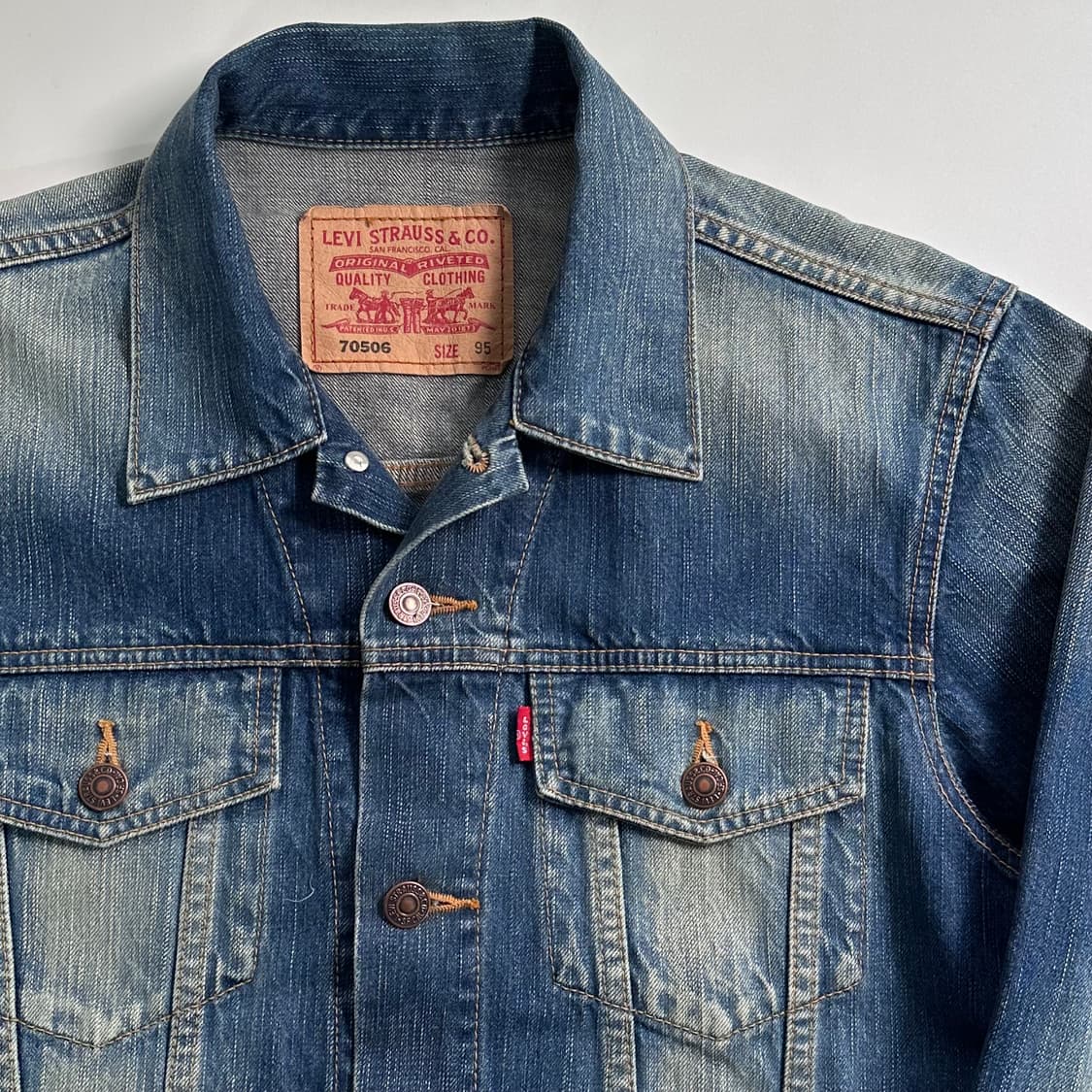 리바이스 워싱 데님 트러커 자켓 상품이미지3