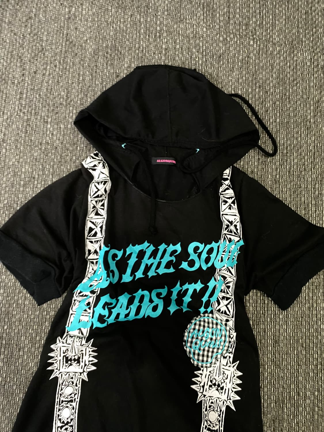 [ALGONQUINS] 스컬 펑크Hoodie 1/2 Tee 상품이미지6