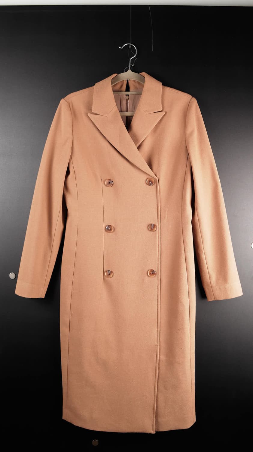 여성 더블버튼 롱코트 상품이미지1