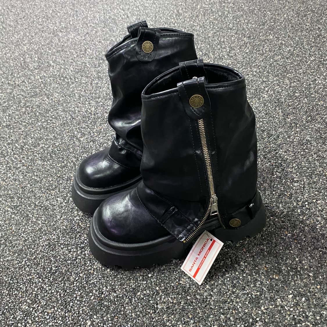 y2k 투웨이 양털 미들부츠 B3238 상품이미지2