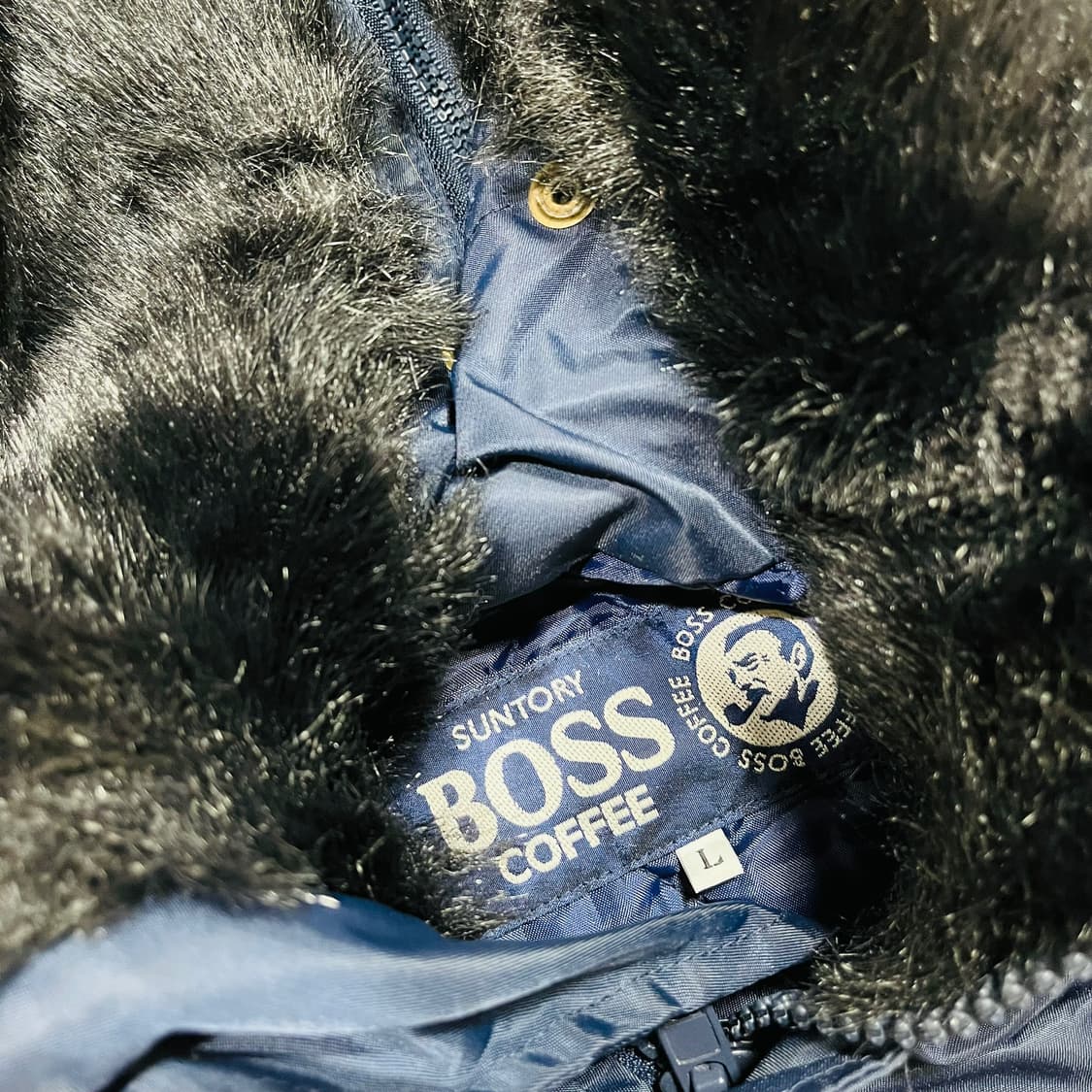 산토리 보스 커피 N2B 트리밍 퍼 항공 자켓 상품이미지5