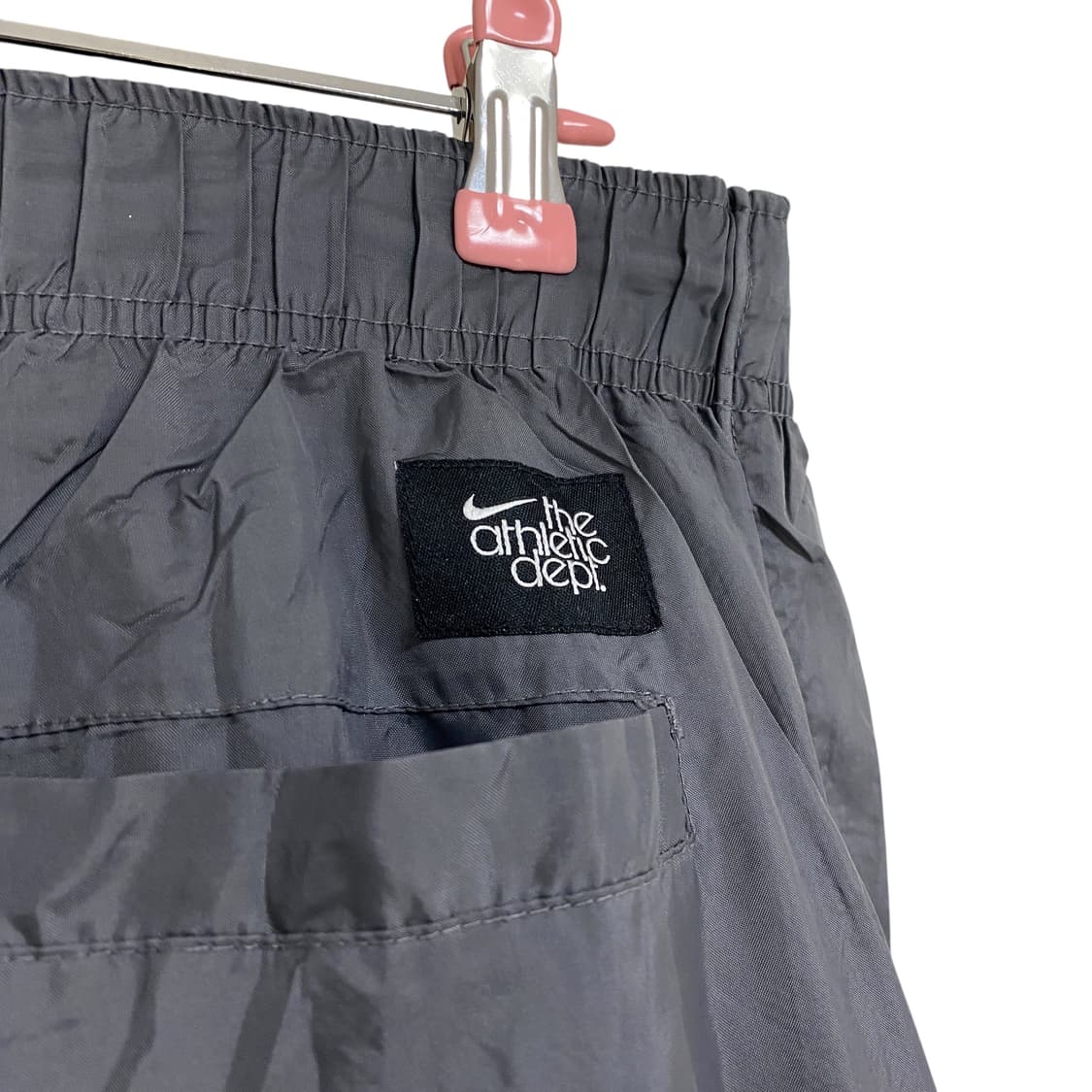 Nike dark gray satin wide track pants 상품이미지4