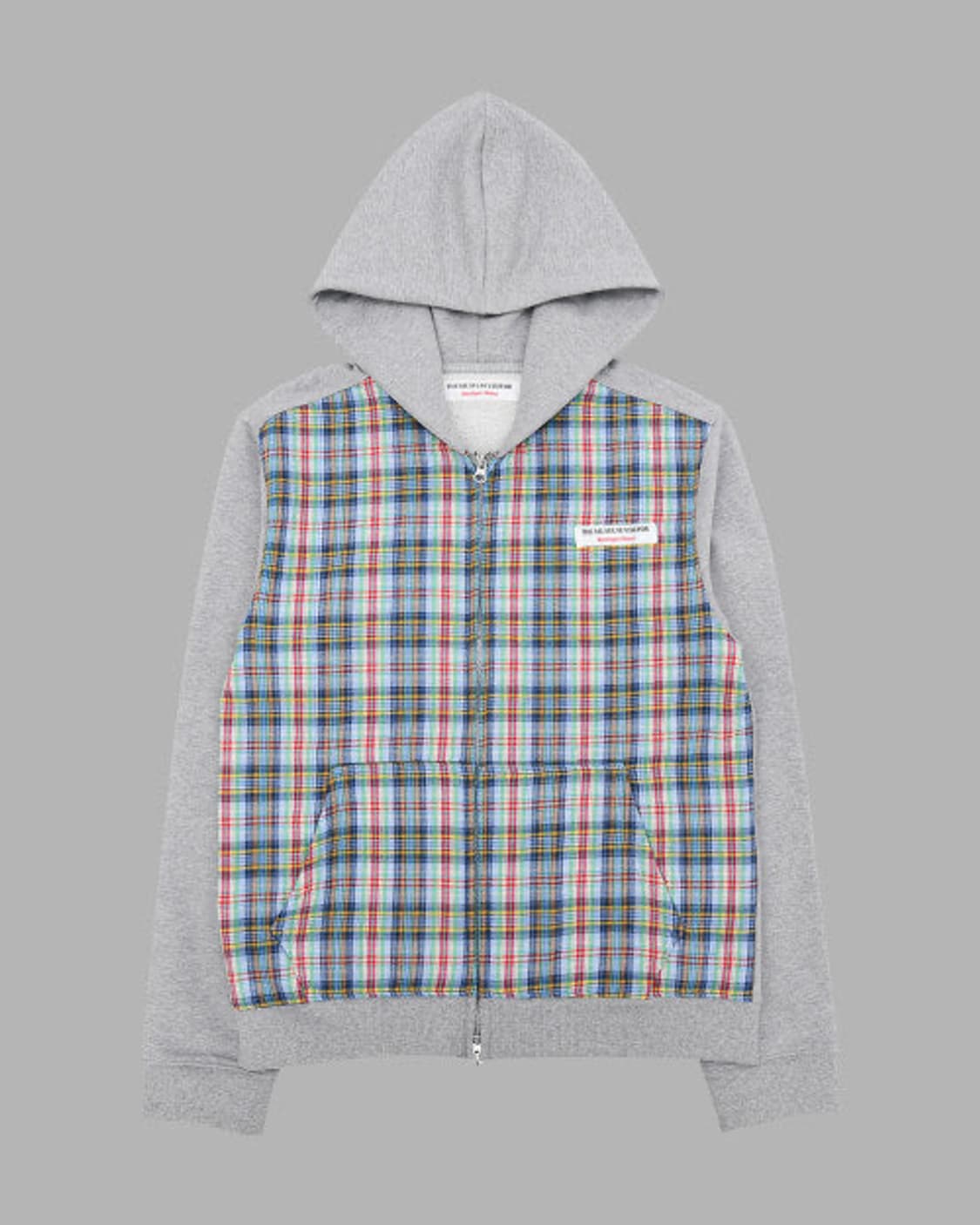 더뮤지엄비지터 체크후드집업 상품이미지1