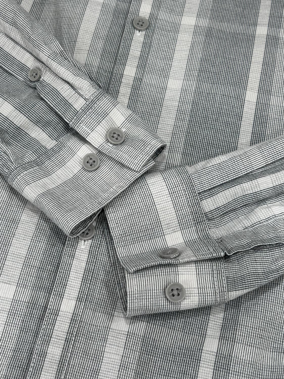 DKNY 그레이 체크 셔츠 M 상품이미지8