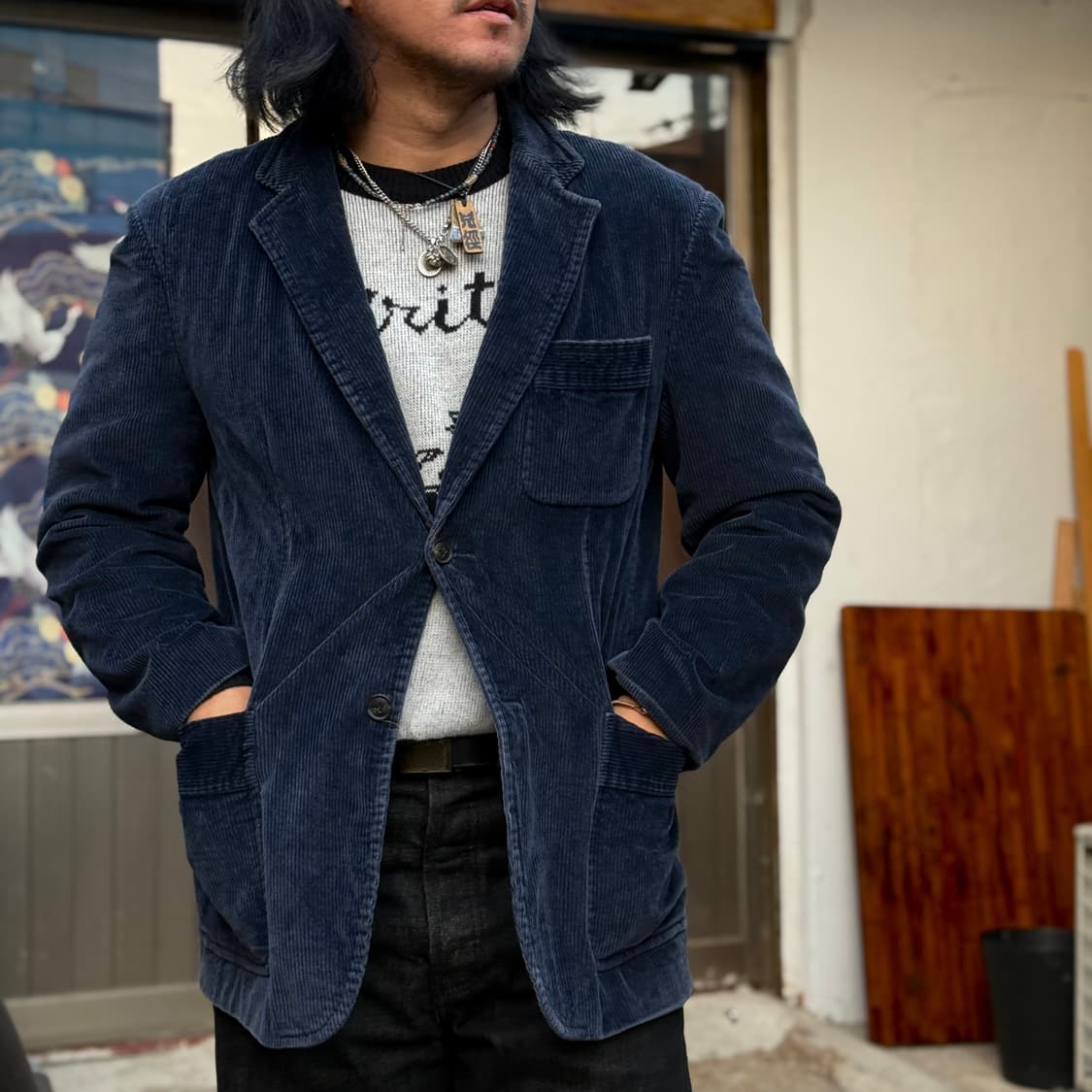 레노마 코듀로이 자켓 100 상품이미지7