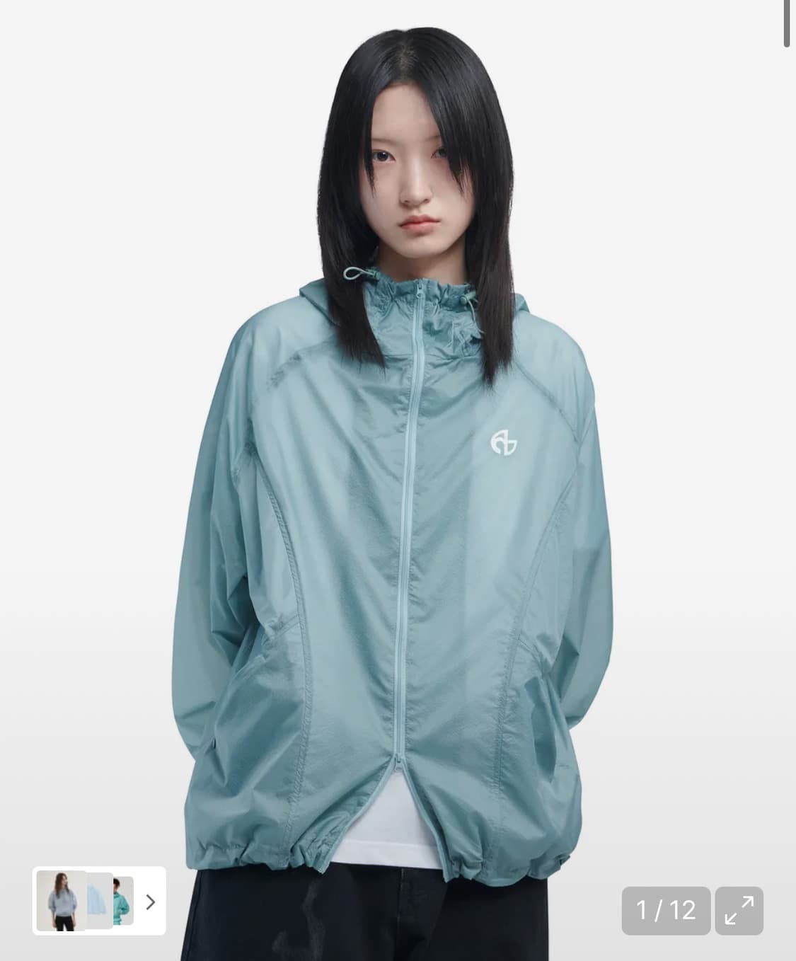 노매뉴얼 바람막이 AETHER NYLON JACKET  MARINA 상품이미지1