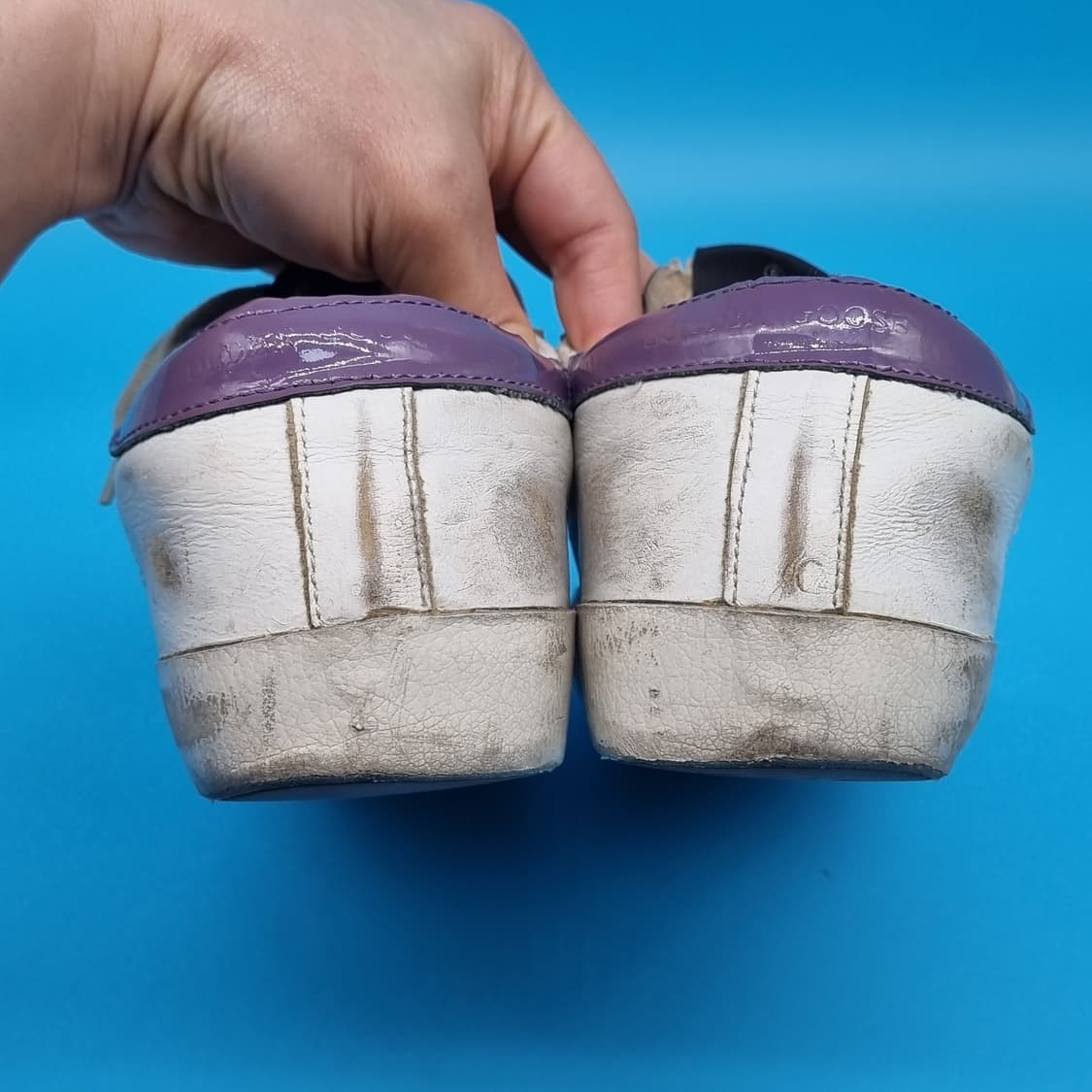 O 골든구스 슈퍼스타 퍼플탭 스니커즈36 230 굽5 상품이미지4