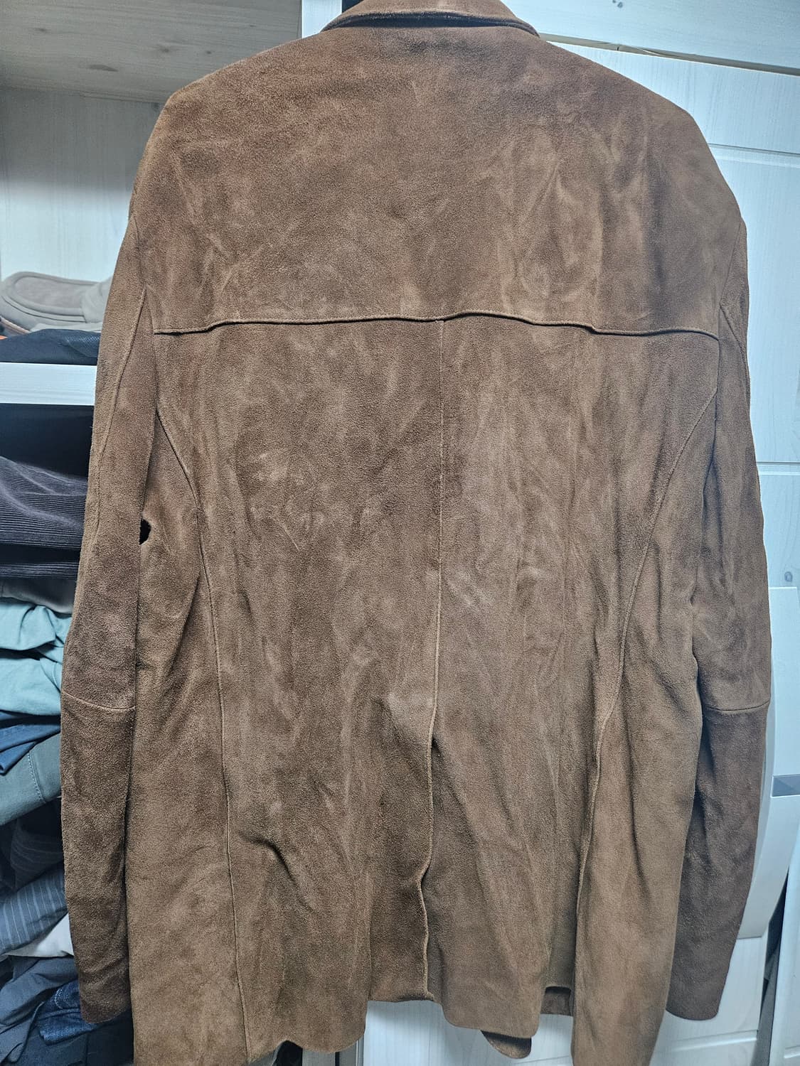 토니웩  스웨이드 블레이저 카멜 M 상품이미지3