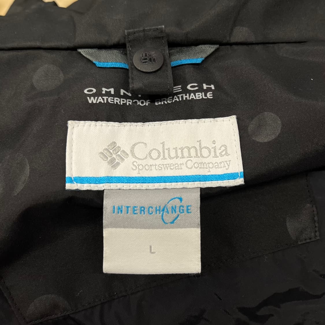 컬럼비아 블랙 도트 바람막이 상품이미지5