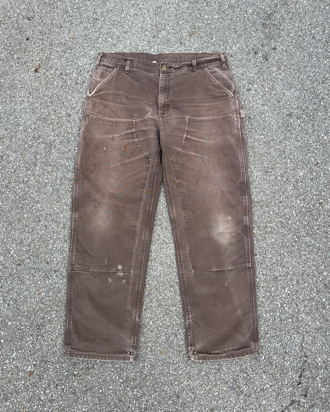 [38] 00s 칼하트 더블니 다크브라운 하드 페이드 상품이미지1