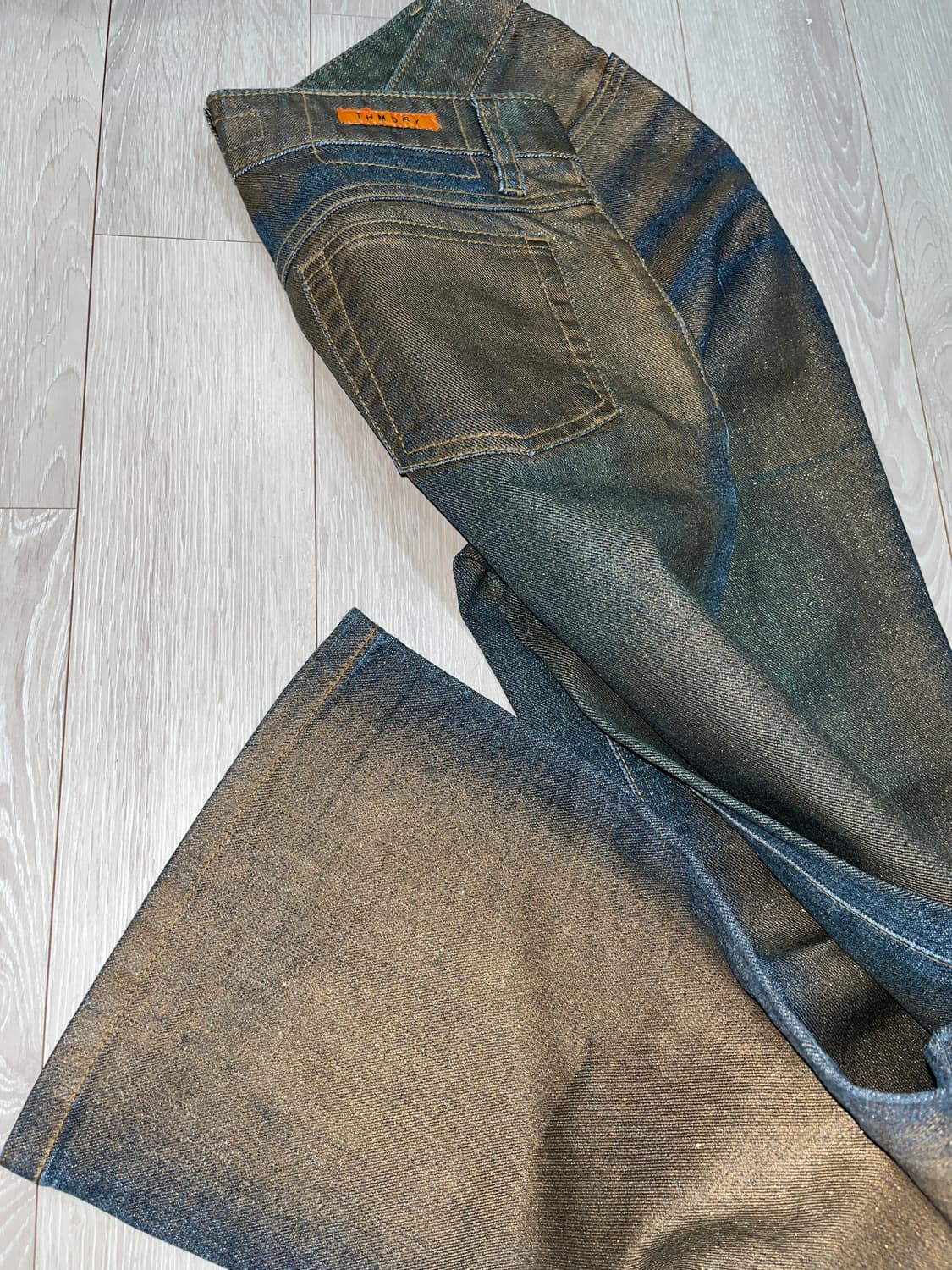 Gold pearl bootcut jeans 상품이미지6