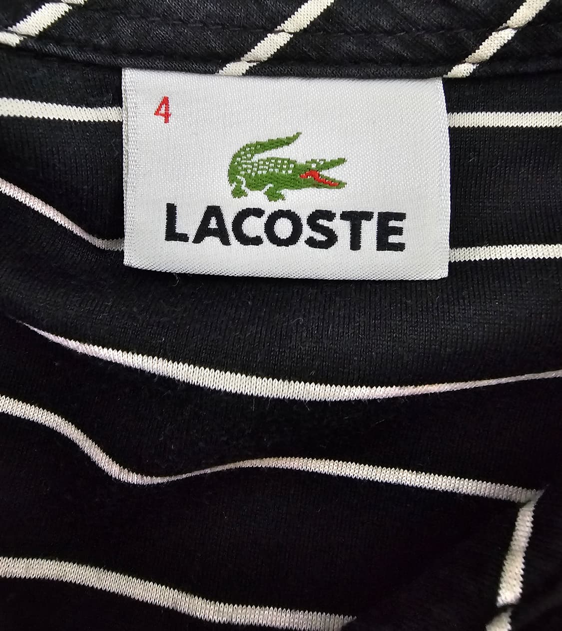 라코스테 블랙 스트라이프 셔츠 4(100) 상품이미지3