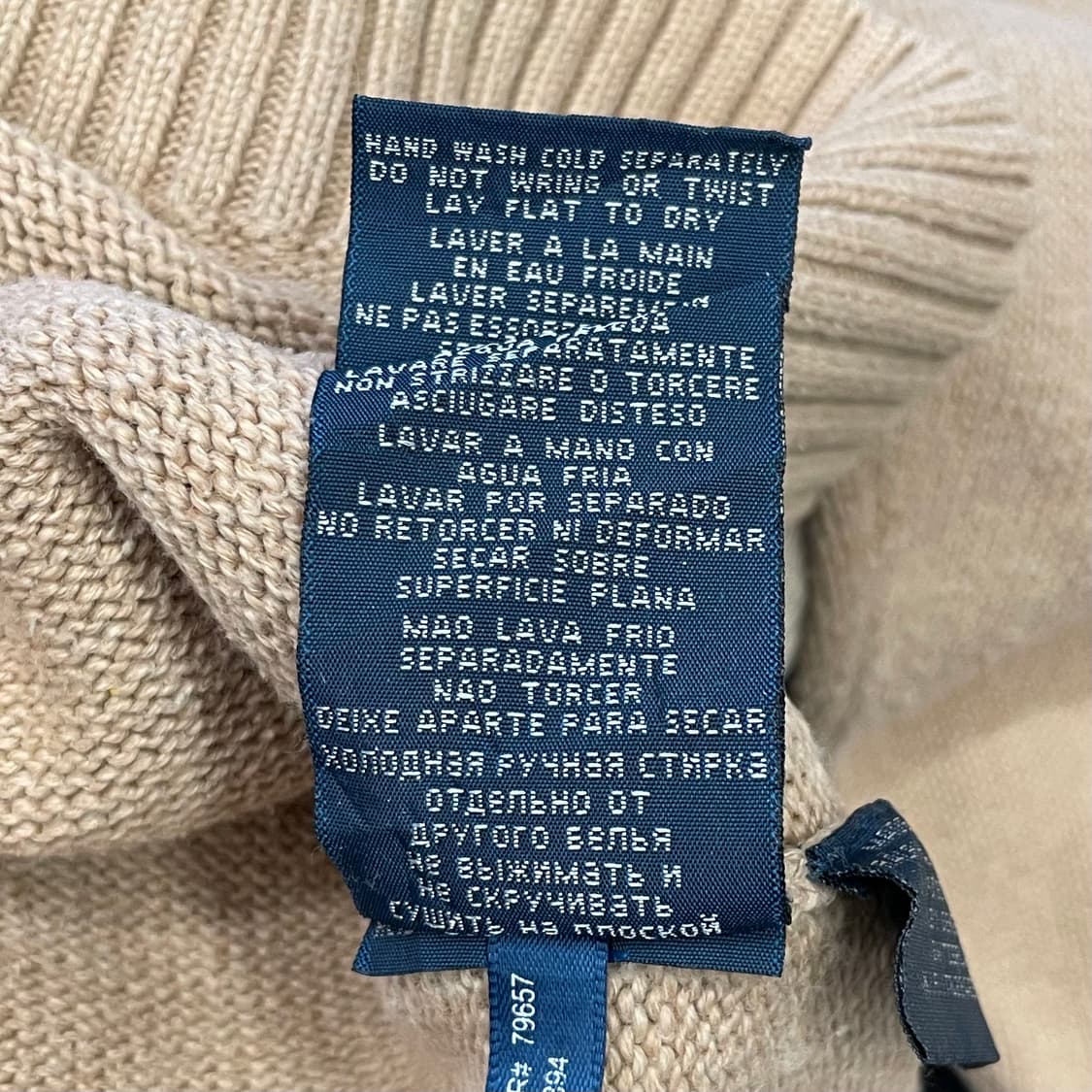 L 폴로랄프로렌 베이지 코튼 니트 상품이미지6