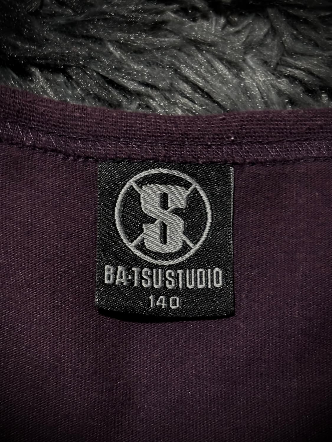 BAT-SU STUDIO 퍼플 지퍼 매쉬 스컬 프린팅 반팔 티셔츠 상품이미지9