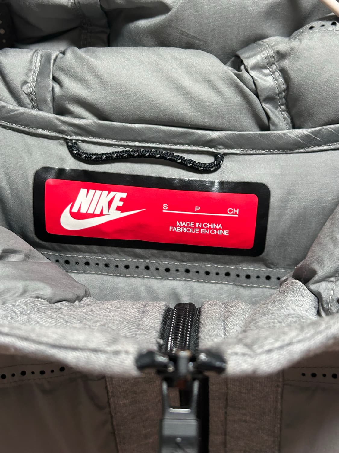 나이키 그레이 후드 여성 패딩 S 상품이미지3