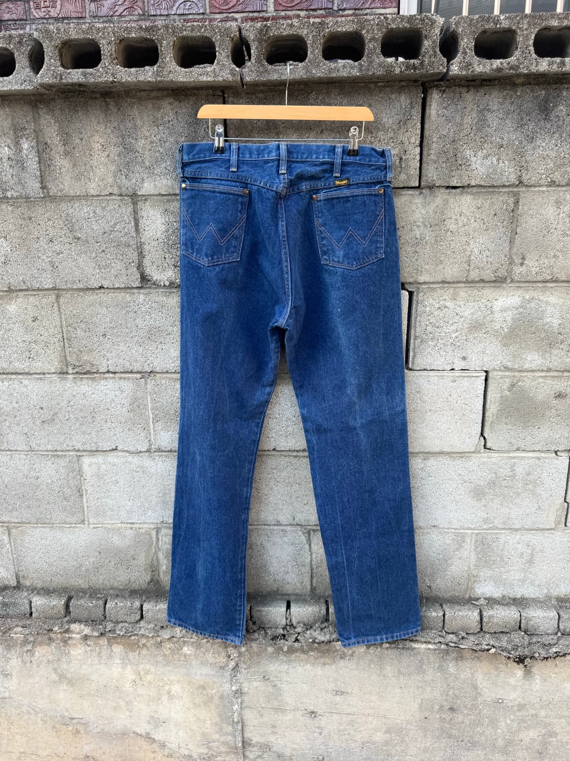 90s 랭글러 빈티지 13mwz 워싱 카우보이컷 부츠컷 데님 팬츠 36 상품이미지2