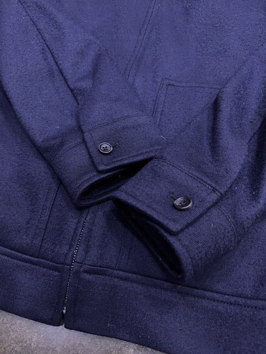 인터메조 울저지 집업 점퍼 블루종 점퍼 자켓 네이비 100 상품이미지8