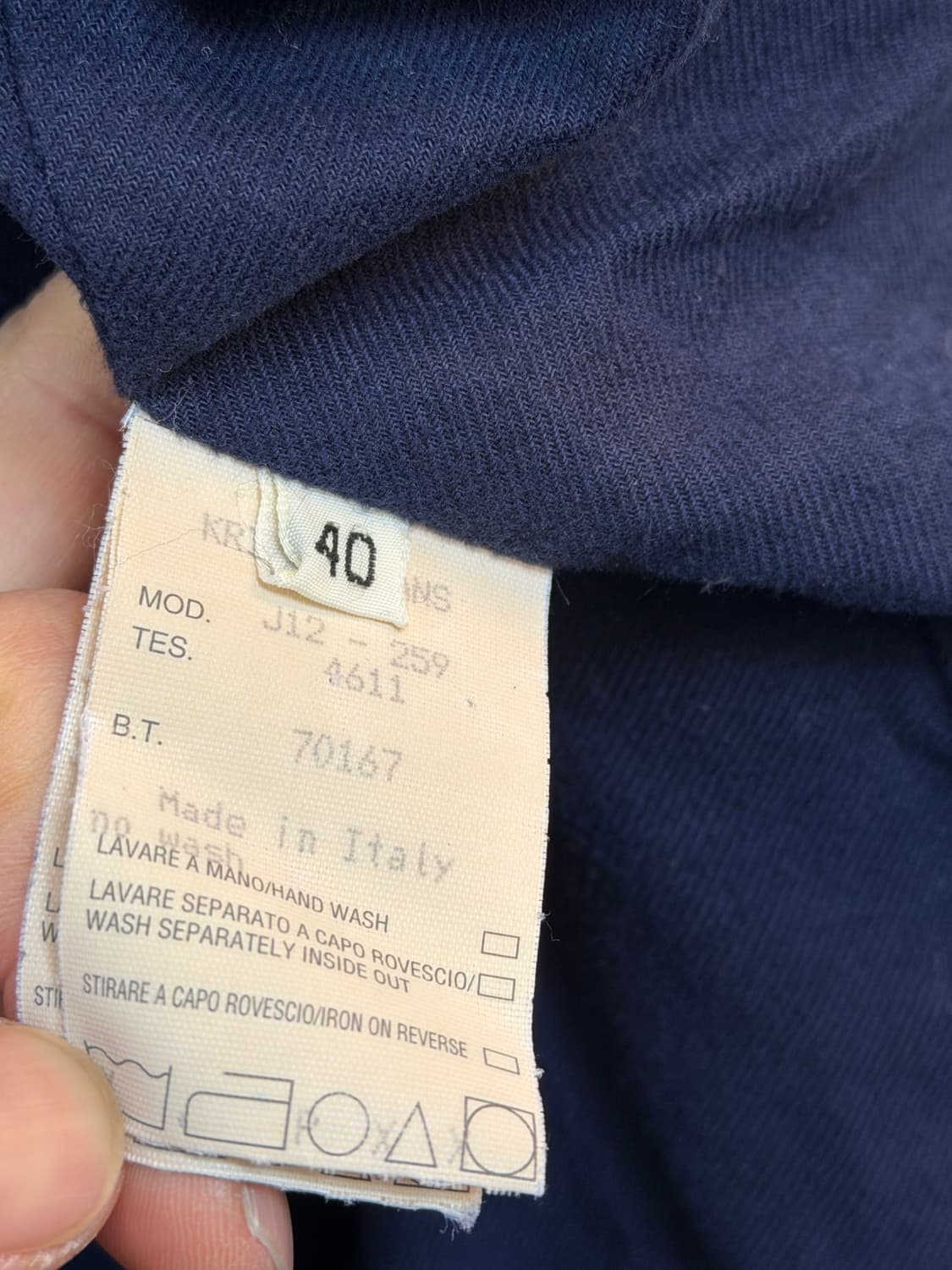 Krizia Jeans 라나 울 더블 하프 코트 40 상품이미지7