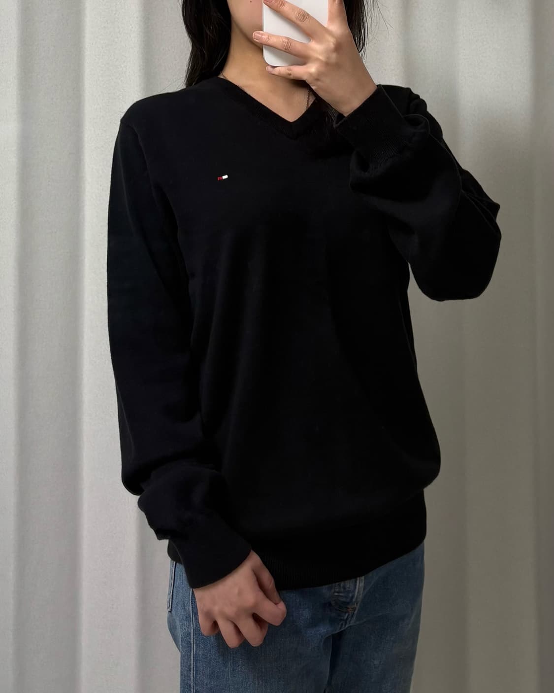 타미힐피거 브이넥 니트 상품이미지2