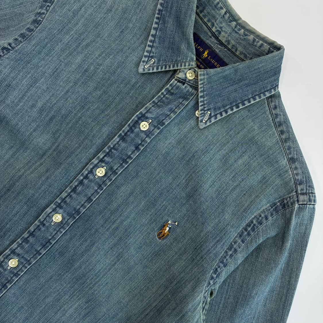 Polo  폴로 랄프로렌 자수 코튼 샴브레이 셔츠  상품이미지3