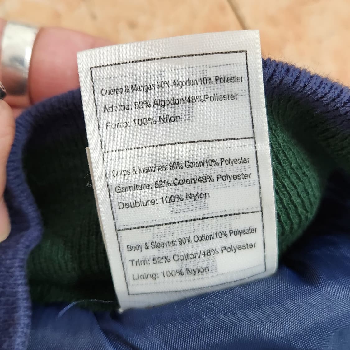 90s USA  Fruit of the Loom 빈티지 바시티 자켓 XL 상품이미지7