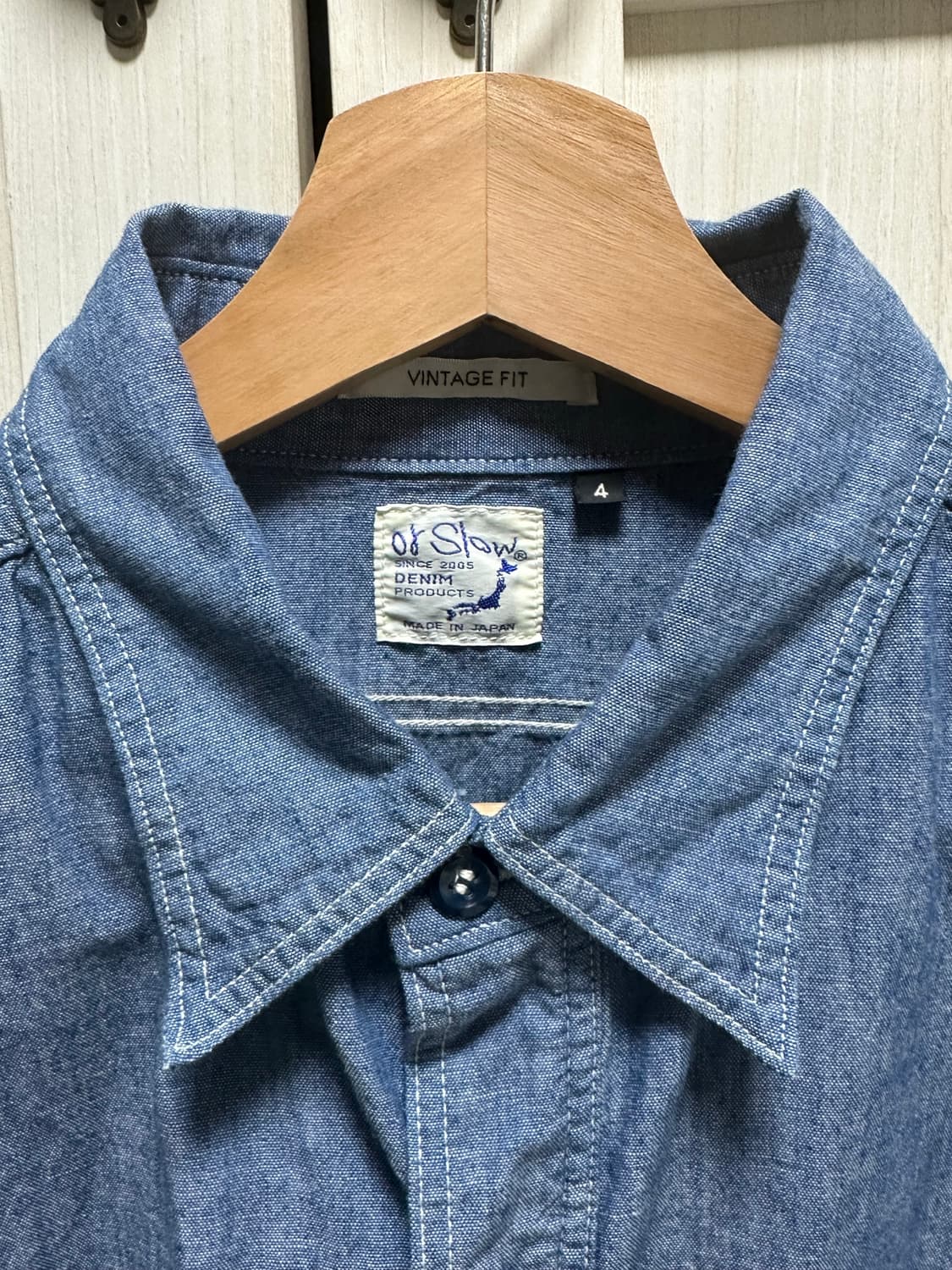 [4] 오어슬로우 샴브레이 워크셔츠 빈티지핏 상품이미지2
