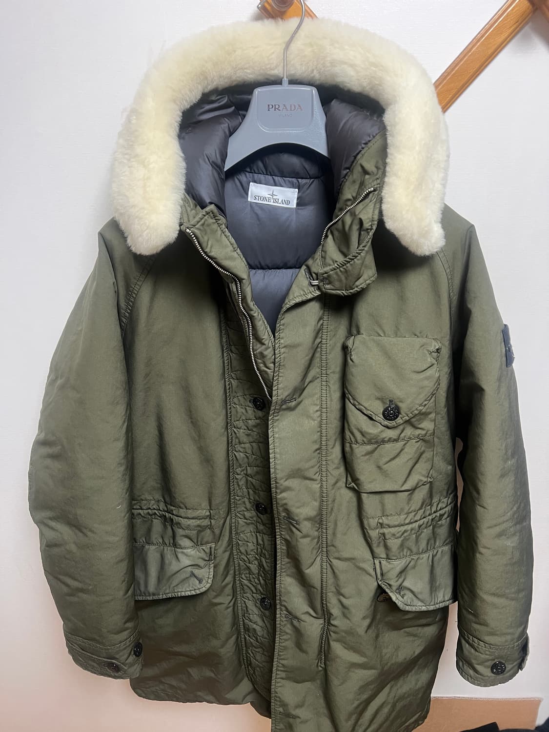 스톤아일랜드 23fw DAVID-TC 다운 롱패딩 올리브 카키 상품이미지1