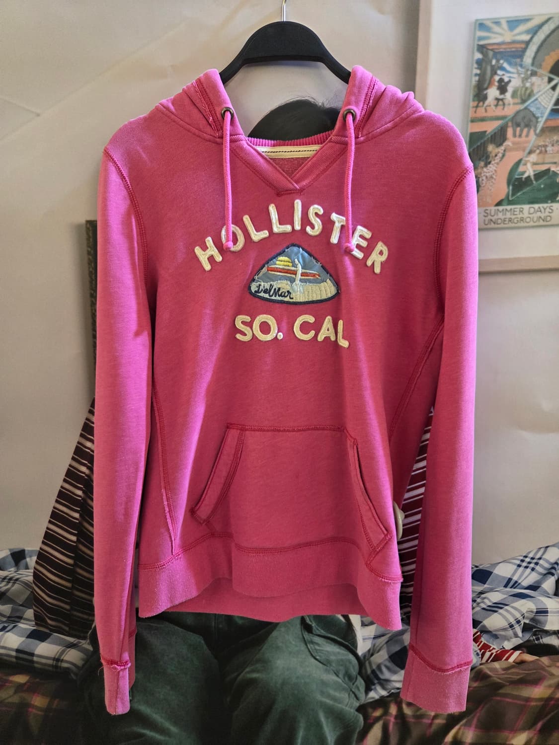홀리스터 핑크 후드티 상품이미지2