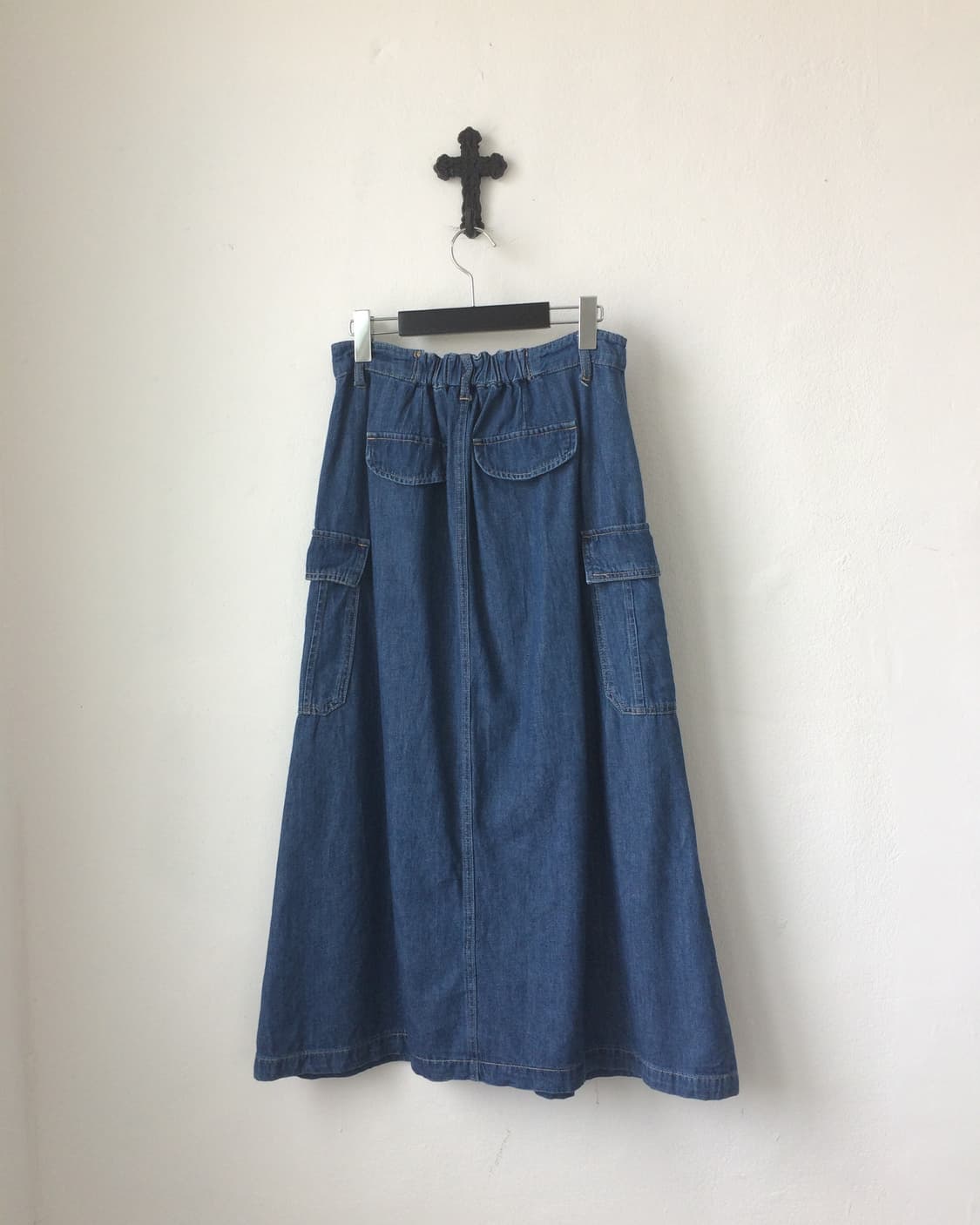 Denim cago long skirt 상품이미지4