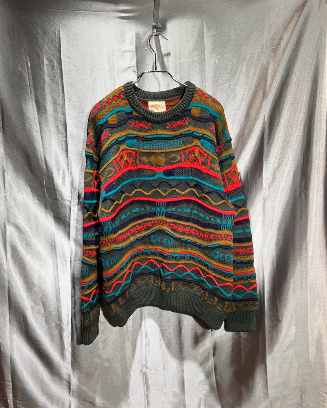 S 게쿠(GECCU) 입체 코지 텍스처 헤비 니트 상품이미지2