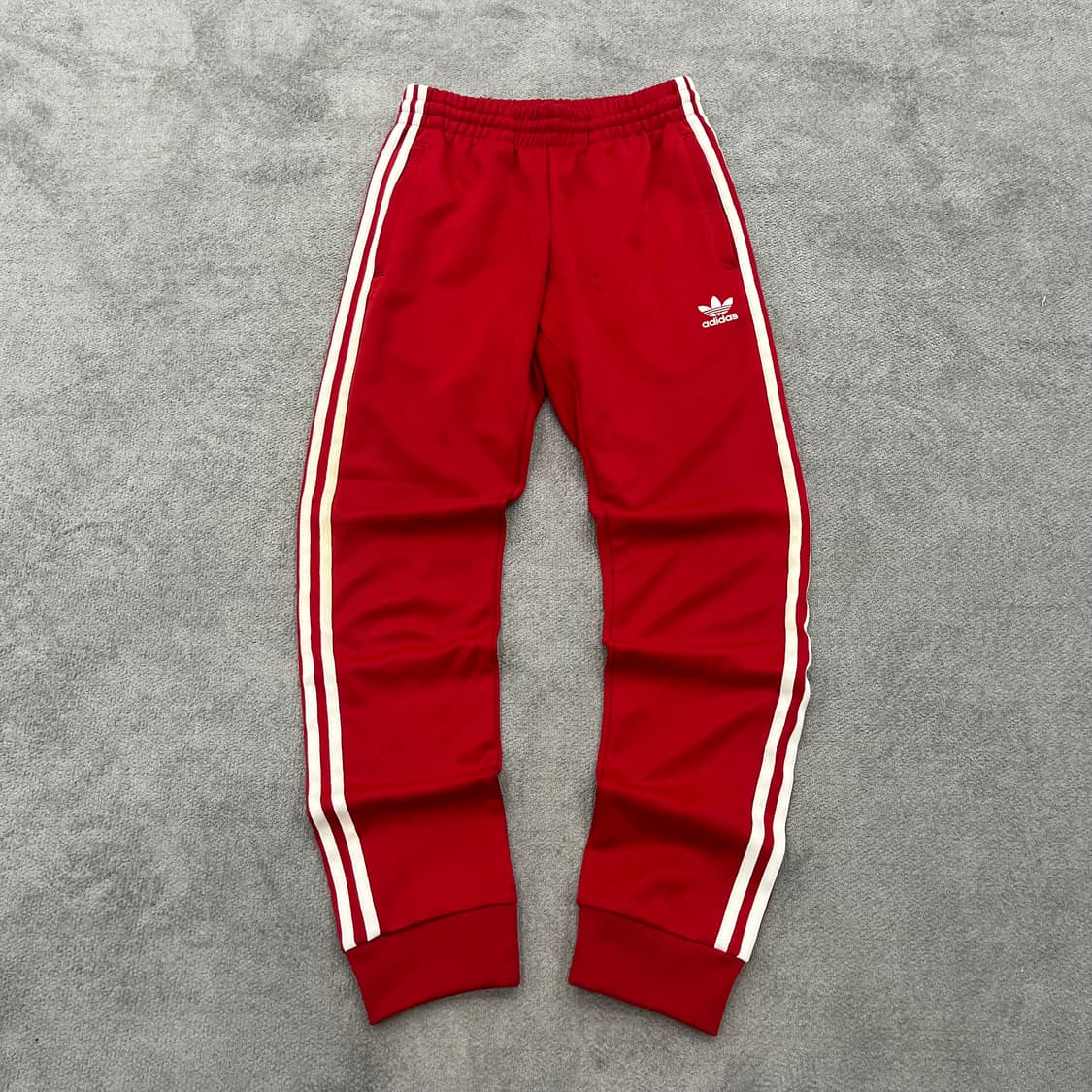 S 아디다스 삼선 트레이닝 바지 레드 상품이미지1