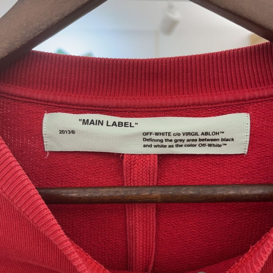 오프화이트 올드스쿨 모나리자 프린팅 맨투맨 XXS C06580 상품이미지5