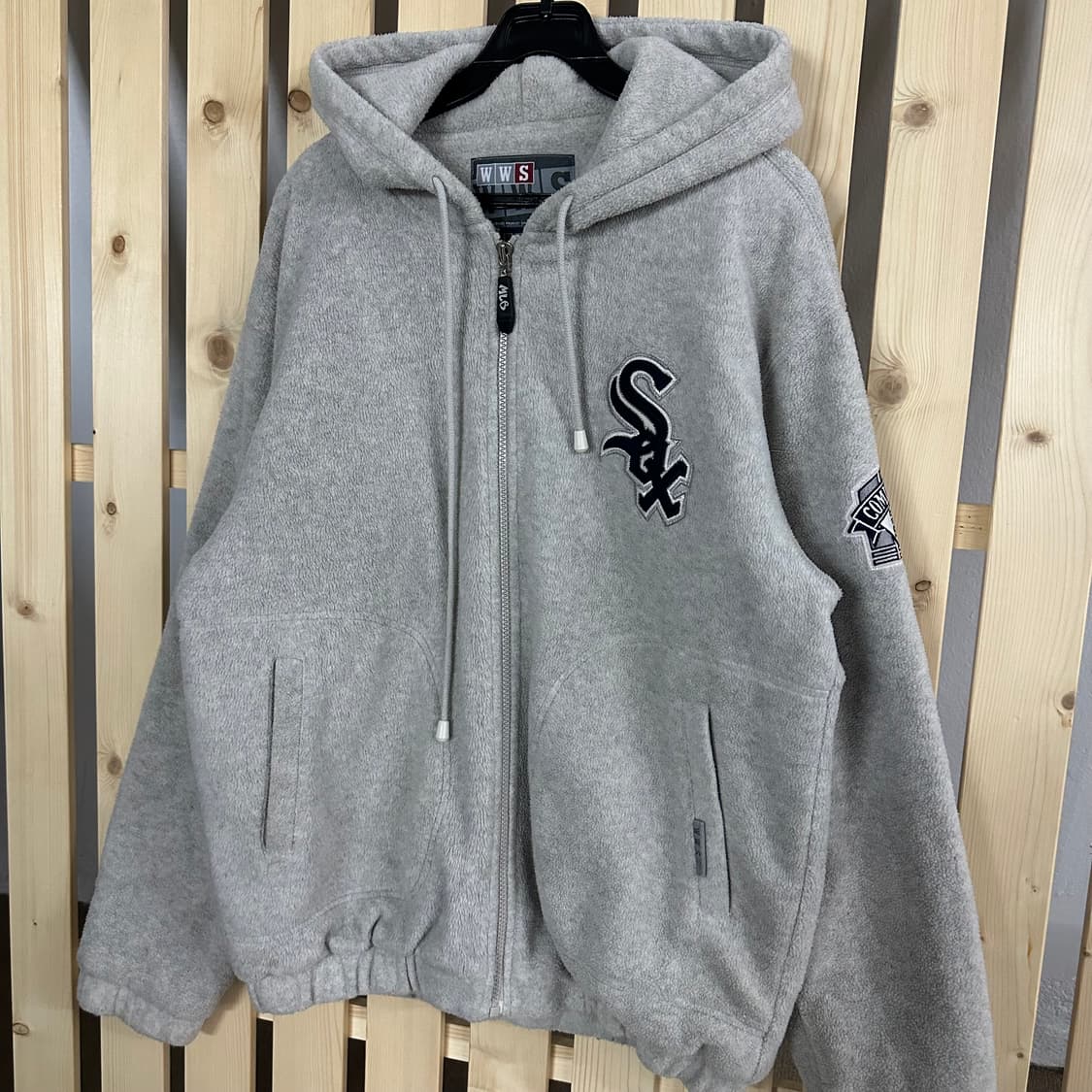 (XL) MLB 90s 화이트삭스 플리스 후드 자켓 후리스 상품이미지2