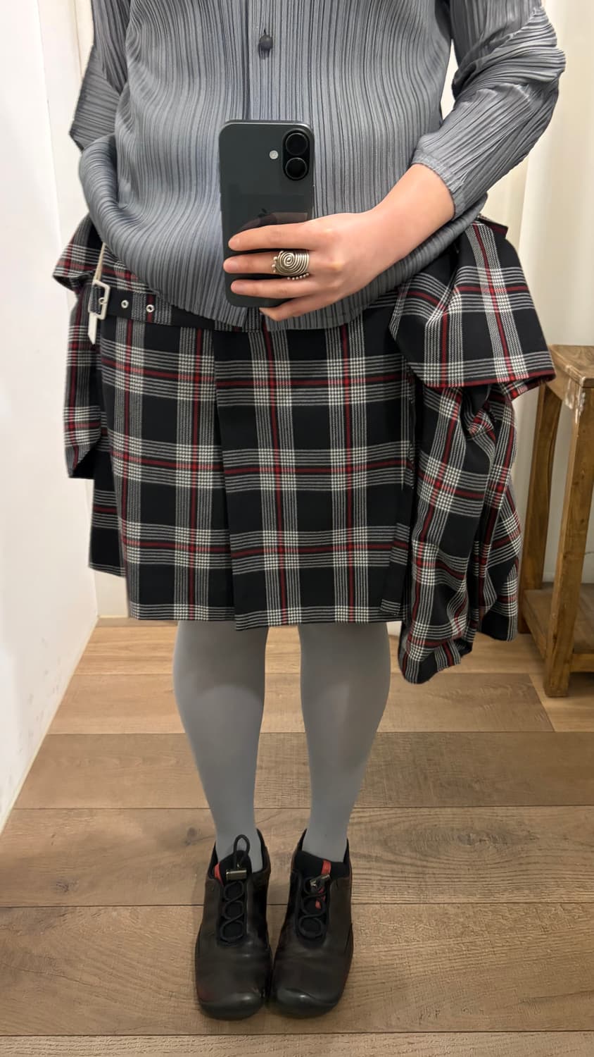 Pocket Transformed Detail Belt Skirt 상품이미지9