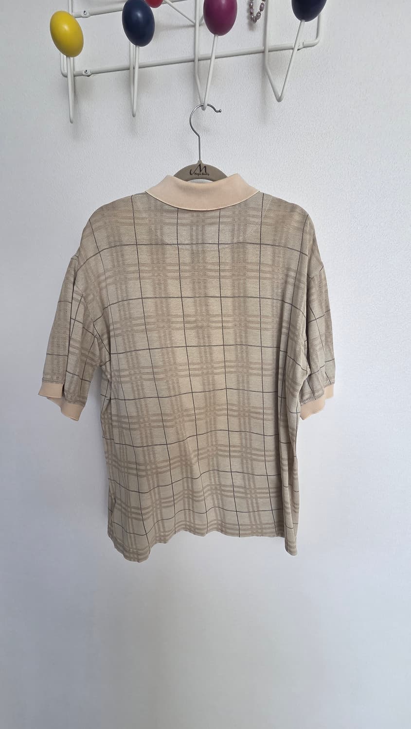 버버리 골프 남성 체크 반팔 폴로 티셔츠 상품이미지3