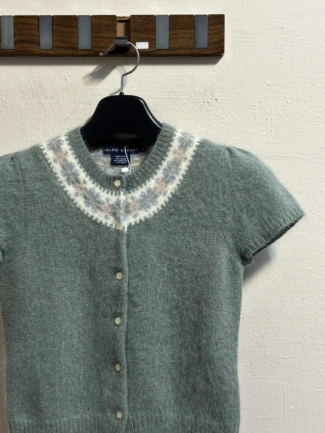 폴로 랄프로렌 앙고라 페어 아일 반팔 가디건 상품이미지3