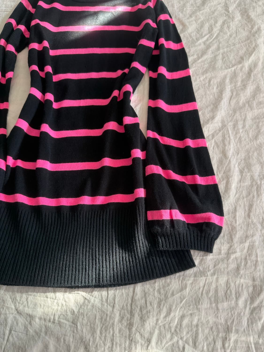 캐캐체 갸루펑크 단가라 니트 미니 원피스 상품이미지4