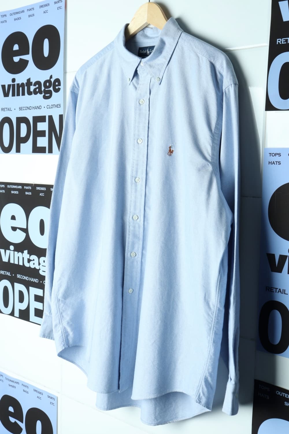 (XL-3XL) 폴로 랄프로렌 셔츠 남방 USA 90S 블루-H31845 상품이미지1