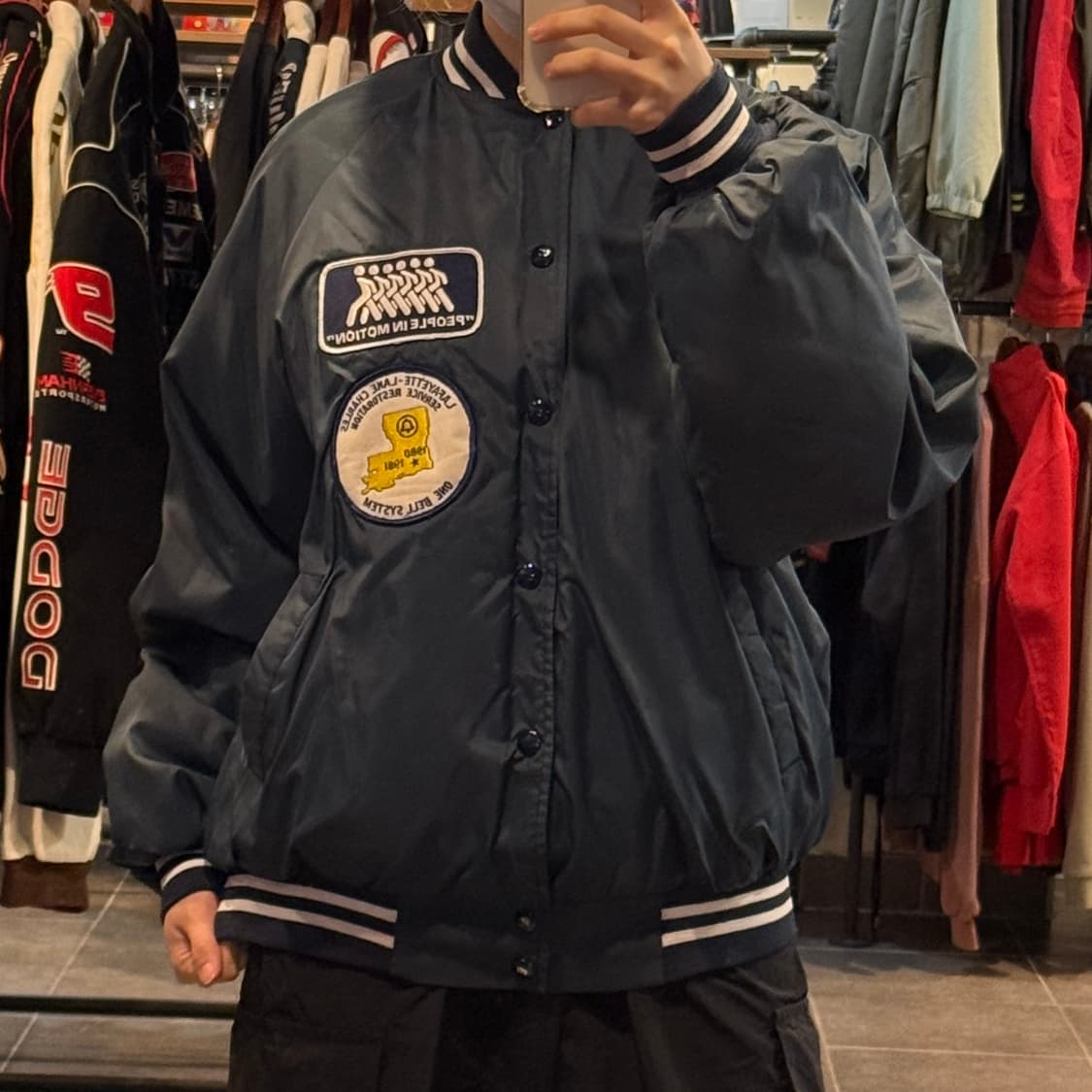[NO.9] VTG 새틴 바시티 자켓 상품이미지2
