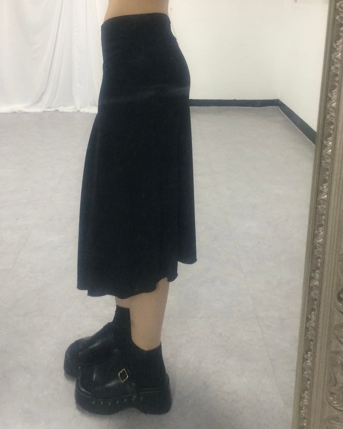 Benetton Drape point midi skirt 상품이미지10