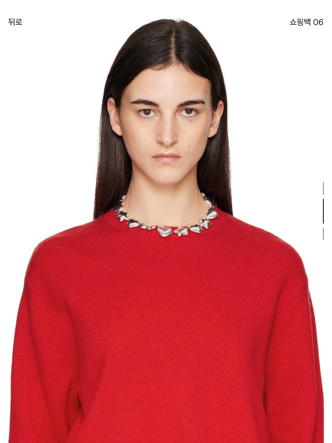 샌디 리앙 sandy liang 빈스 네크리스 실버 하트/별 상품이미지3