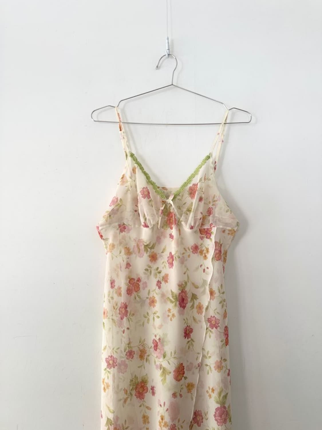 Flower layer ops & top / beige & lime 상품이미지2